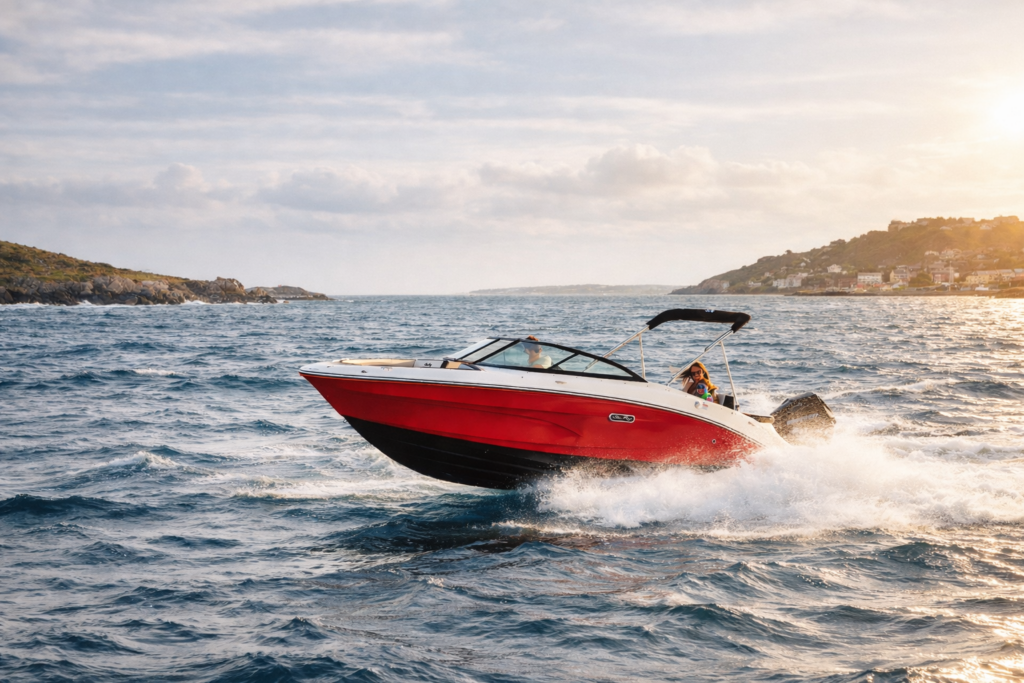 Sea Ray SPX navigation Atlantique mer